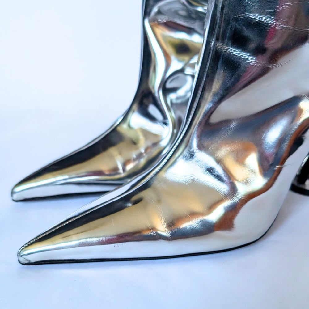 Simon Miller Verner Metallic Hourglass Heel Boots - Picture 11 of 14